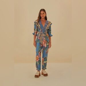 Farm Rio Blue Wonderful Bouquet Lenzing Ecovero Euroflax
Jumpsuit